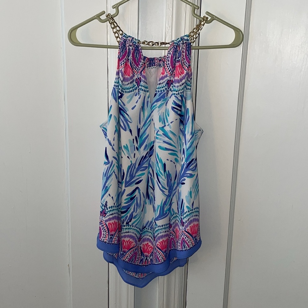 Lilly Top with Chain Neckline - Picture 2 of 3